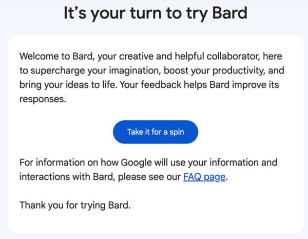 谷歌Bard开放测试：只懂英文、不会编程，一次性给多种答案